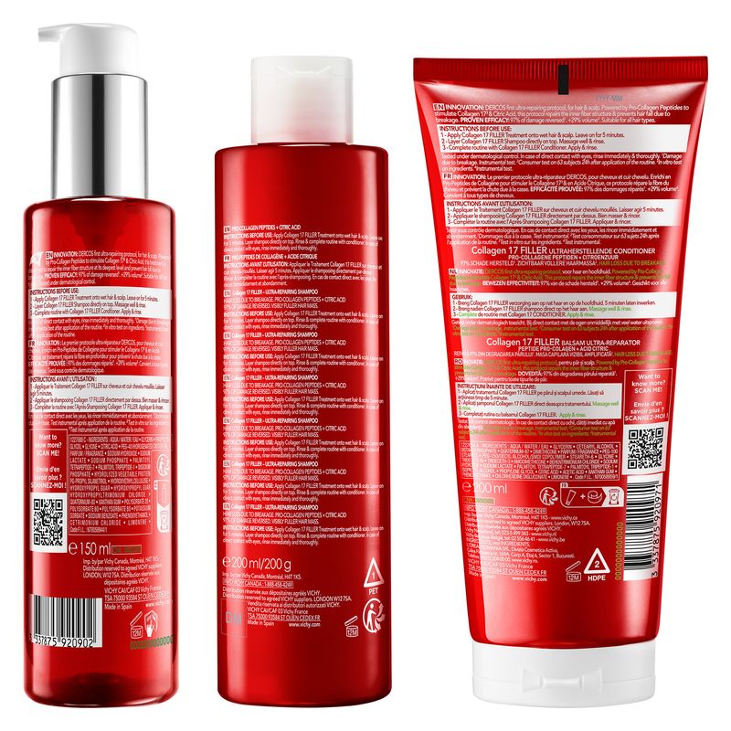 VICHY - DERCOS COLLAGEN FILLER 17 ULTRA-REPAIRING TREATMENT VICHY - DERCOS COLLAGEN FILLER 17 ULTRA-REPAIRING TREATMENT