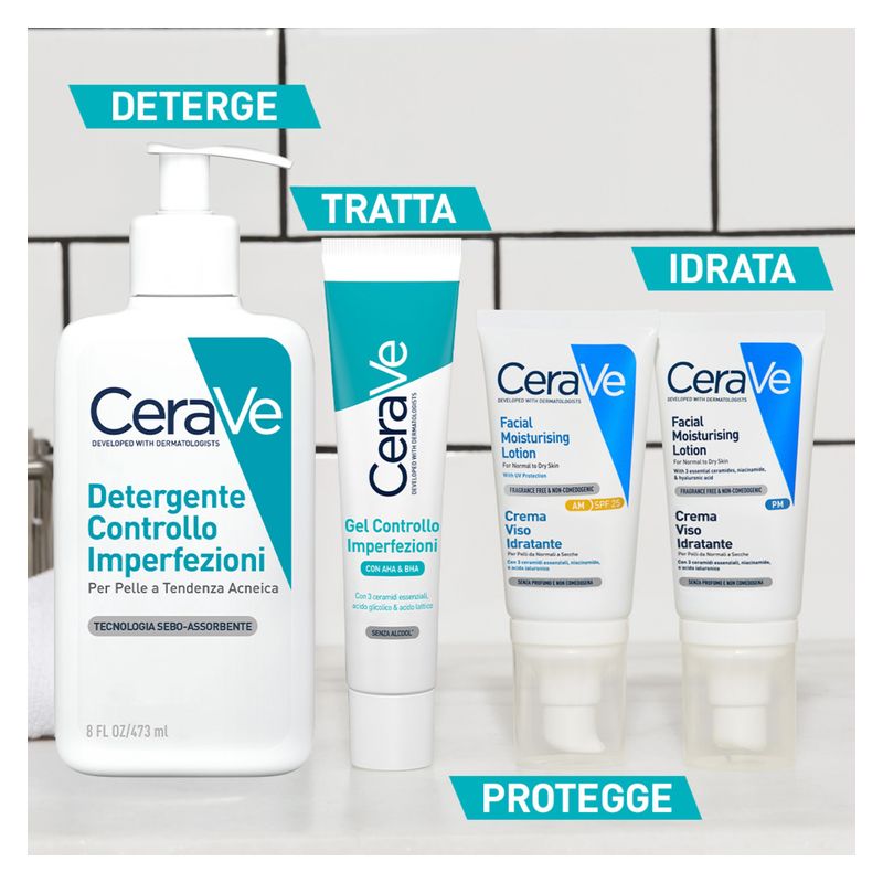 CERAVE - Detergente Controllo Imperfezioni Per Pelle A Tendenza Acneica CERAVE - Detergente Controllo Imperfezioni Per Pelle A Tendenza Acneica