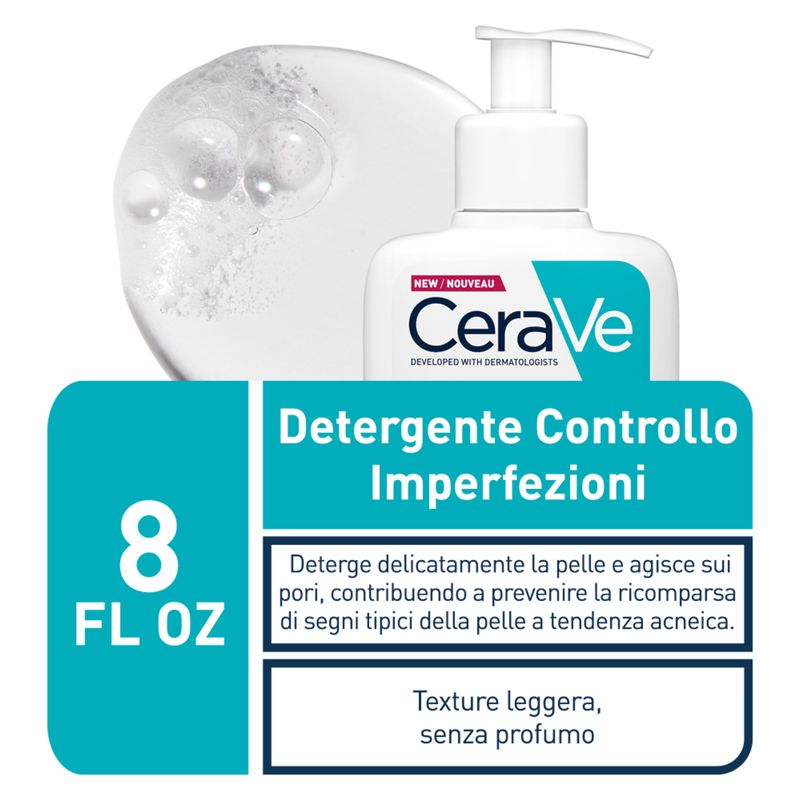 CERAVE - Detergente Controllo Imperfezioni Per Pelle A Tendenza Acneica CERAVE - Detergente Controllo Imperfezioni Per Pelle A Tendenza Acneica