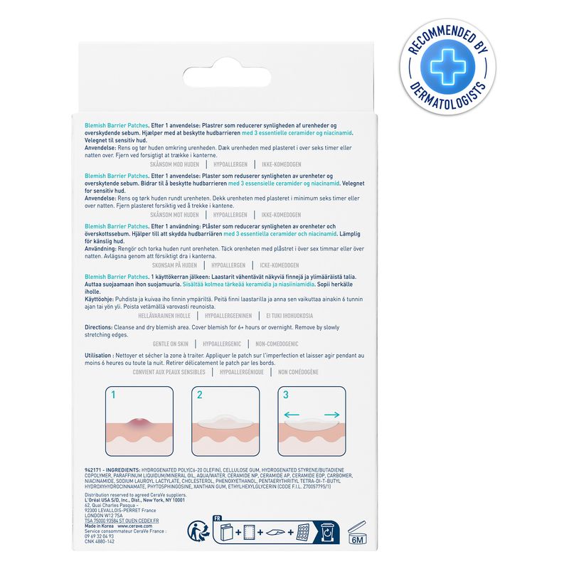 CERAVE - PATCHS ANTI-IMPERFECTIONS CERAVE - PATCHS ANTI-IMPERFECTIONS