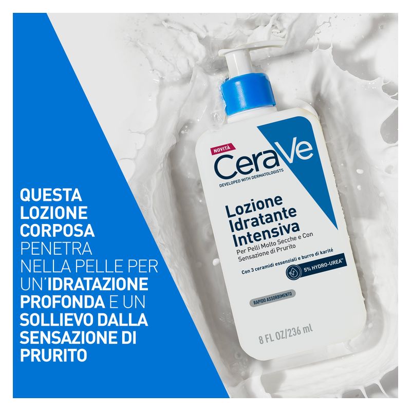 CERAVE - LOZIONE IDRATANTE INTENSIVA PER PELLI MOLTO SECCHE E CON SENSAZIONE DI PRURITO 5 % HYDRO-UREA