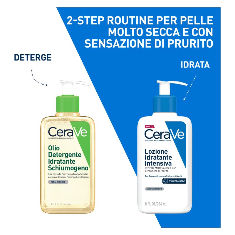 CERAVE - LOZIONE IDRATANTE INTENSIVA PER PELLI MOLTO SECCHE E CON SENSAZIONE DI PRURITO 5 % HYDRO-UREA