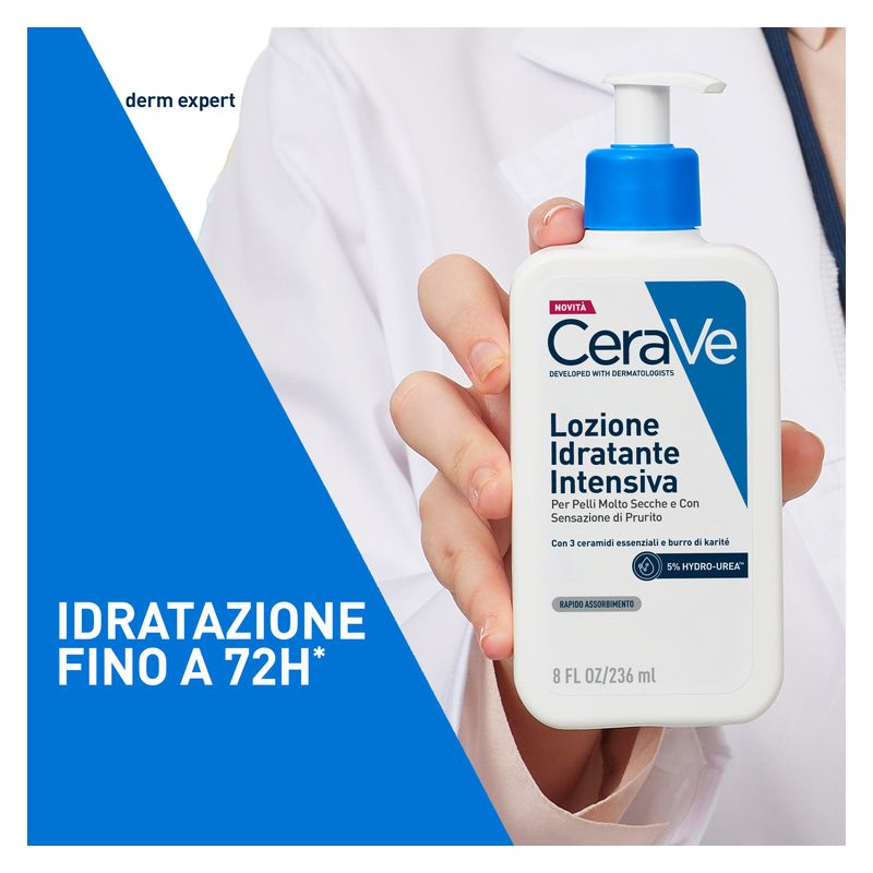 CERAVE - LOZIONE IDRATANTE INTENSIVA PER PELLI MOLTO SECCHE E CON SENSAZIONE DI PRURITO 5 % HYDRO-UREA