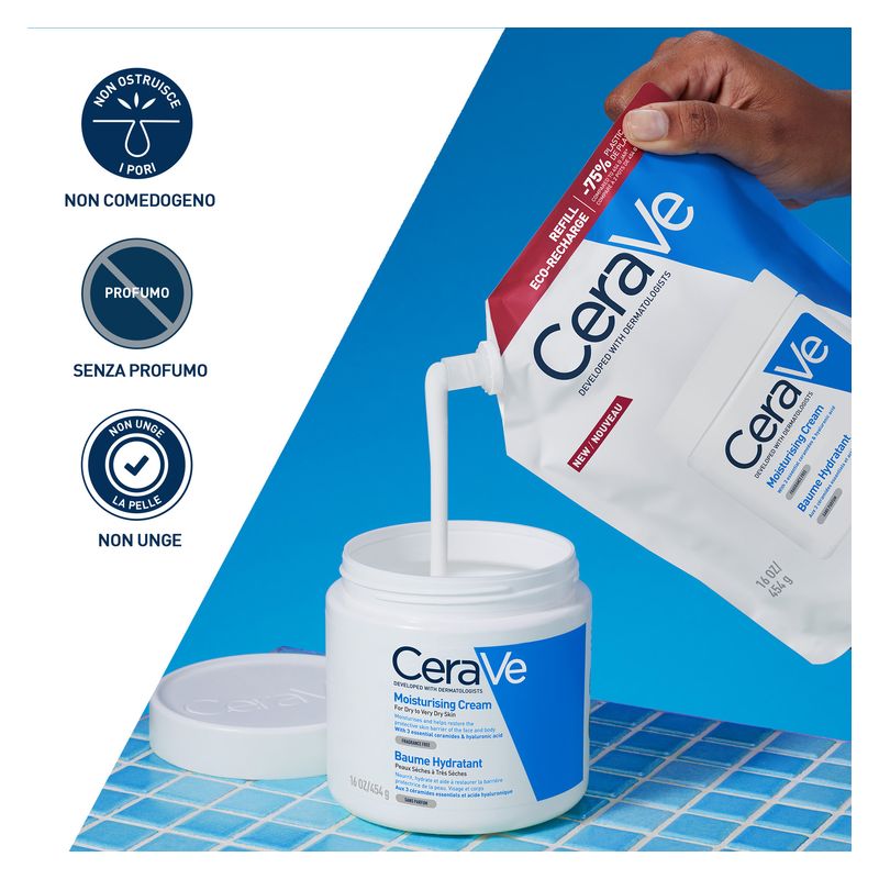 CERAVE - Crema Idratante Per Pelli Secche E Molto Secche Senza Profumo