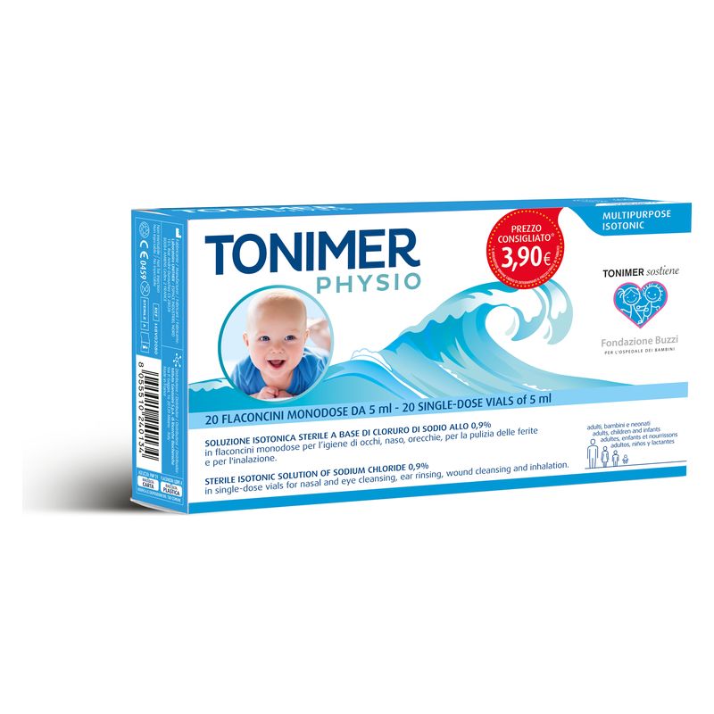 TONIMER LAB - PHYSIO MONODOSE SOLUZIONE ISOTONICA STERILE FLACONCINI TONIMER LAB - PHYSIO MONODOSE SOLUZIONE ISOTONICA STERILE FLACONCINI