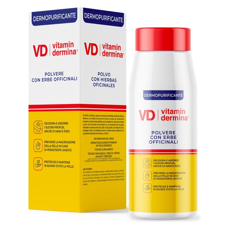 VITAMINDERMINA - POLVERE CON ERBE OFFICINALI VITAMINDERMINA - POLVERE CON ERBE OFFICINALI