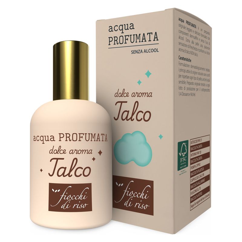 Fiocchi di Riso - ACQUA PROFUMATA DOLCE AROMA TALCO Fiocchi di Riso - ACQUA PROFUMATA DOLCE AROMA TALCO