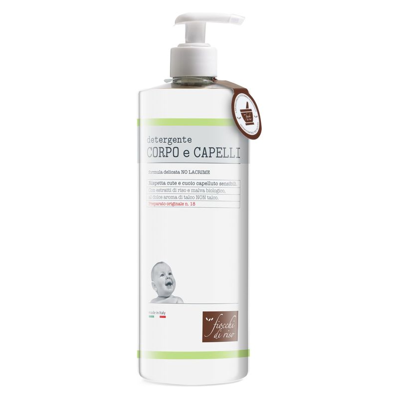 Fiocchi di Riso - Detergente Corpo E Capelli Con Estratti Di Riso, Malva Biologico E Talco Non Talco Fiocchi di Riso - Detergente Corpo E Capelli Con Estratti Di Riso, Malva Biologico E Talco Non Talco