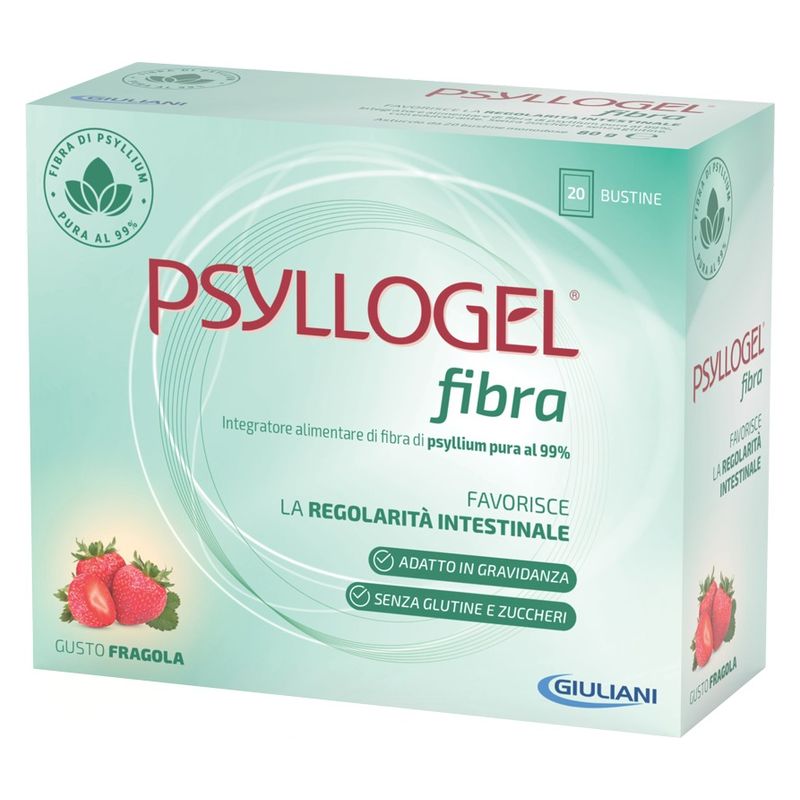 GIULIANI - PSYLLOGEL FIBRA INTEGRATORE ALIMENTARE BUSTINE GUSTO FRAGOLA GIULIANI - PSYLLOGEL FIBRA INTEGRATORE ALIMENTARE BUSTINE GUSTO FRAGOLA
