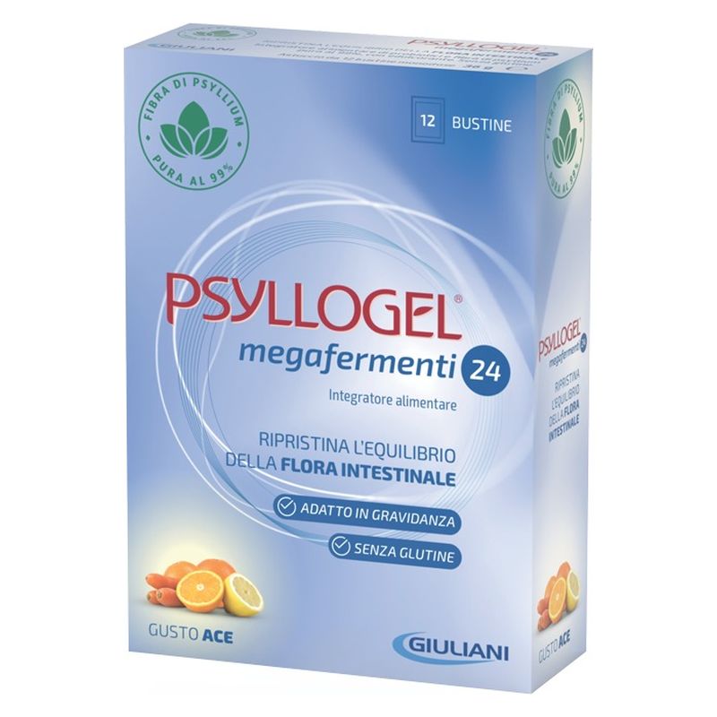 GIULIANI - PSYLLOGEL MEGAFERMENTI 24 INTEGRATORE ALIMENTARE GUSTO ACE BUSTINE GIULIANI - PSYLLOGEL MEGAFERMENTI 24 INTEGRATORE ALIMENTARE GUSTO ACE BUSTINE