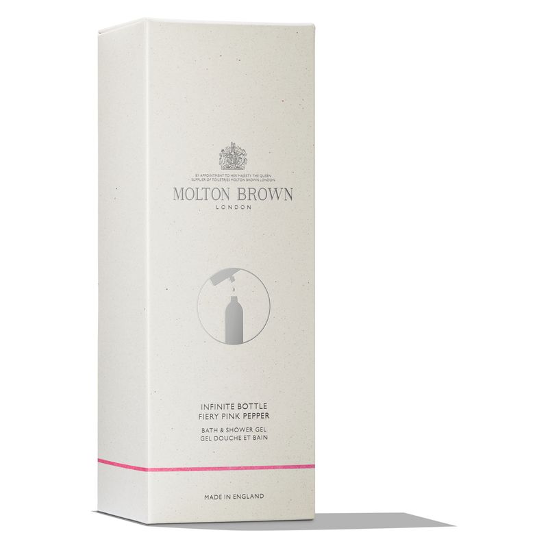 MOLTON BROWN - FIERY PINK PEPPER INFINITE BOTTLE BATH & SHOWER GEL MOLTON BROWN - FIERY PINK PEPPER INFINITE BOTTLE BATH & SHOWER GEL