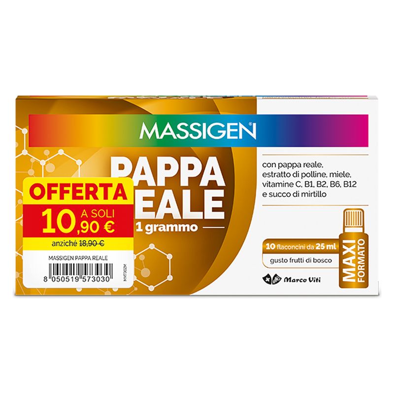 DR. MARCO VITI - MASSIGEN PAPPA REALE FLACONCINI GUSTO FRUTTI DI BOSCO DR. MARCO VITI - MASSIGEN PAPPA REALE FLACONCINI GUSTO FRUTTI DI BOSCO