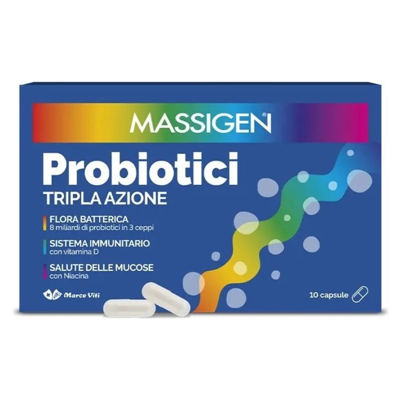 DR. MARCO VITI - MASSIGEN PROBIOTICI TRIPLA AZIONE CAPSULE DR. MARCO VITI - MASSIGEN PROBIOTICI TRIPLA AZIONE CAPSULE
