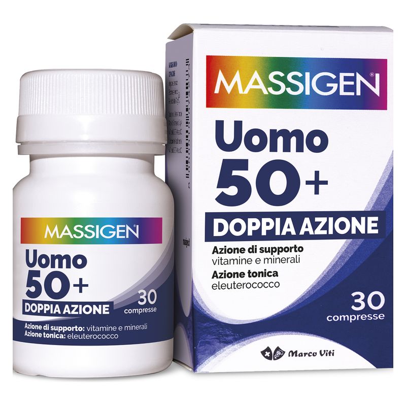 DR. MARCO VITI - MASSIGEN UOMO 50+ DOPPIA AZIONE COMPRESSE DR. MARCO VITI - MASSIGEN UOMO 50+ DOPPIA AZIONE COMPRESSE