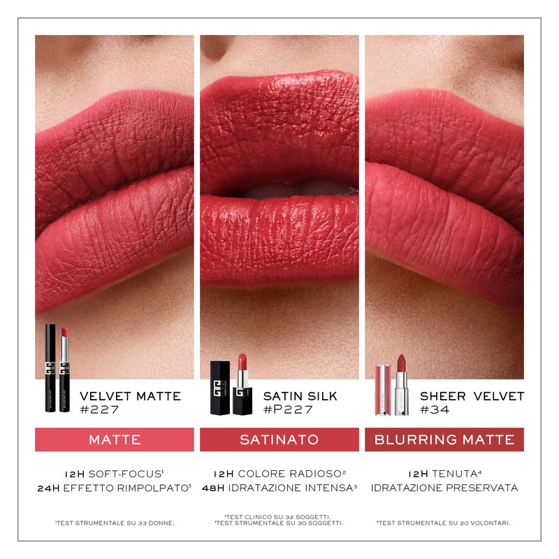Givenchy - LE ROUGE SATIN SILK - rossetto satinato su misura Givenchy - LE ROUGE SATIN SILK - rossetto satinato su misura
