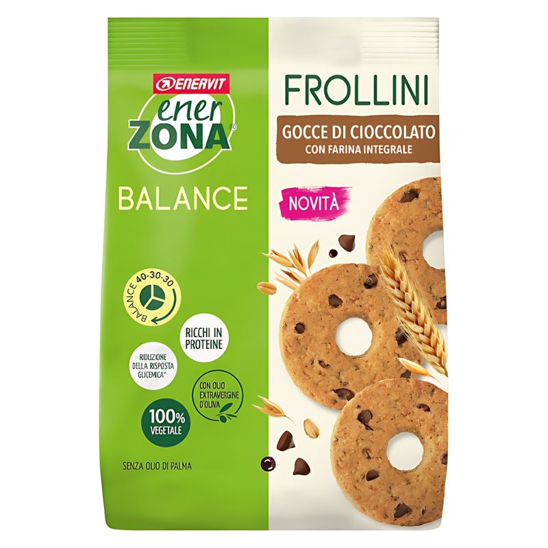 ENERVIT - ENERZONA BALANCE FROLLINI GOCCE DI CIOCCOLATO CON FARINA INTEGRALE ENERVIT - ENERZONA BALANCE FROLLINI GOCCE DI CIOCCOLATO CON FARINA INTEGRALE