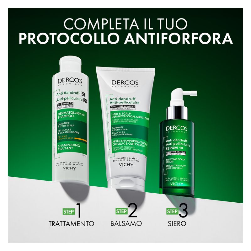 CERAVE - Dercos Technique Anti Dandruff Ds Dermatological Shampoo Dandruff & Itchy Scalp