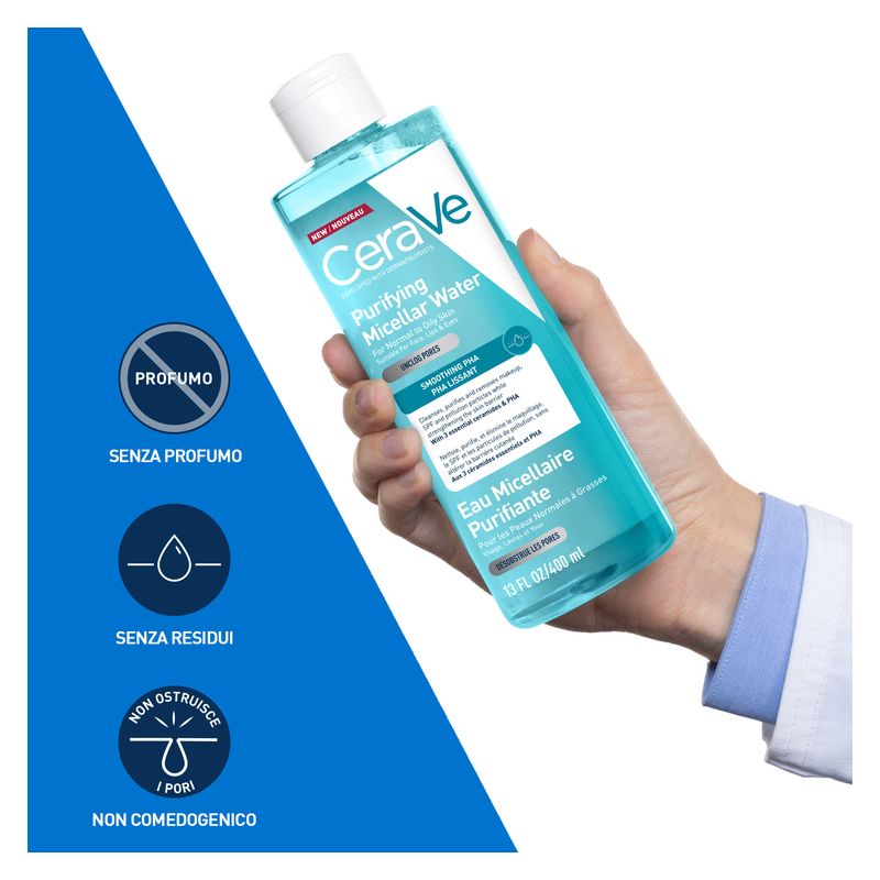 CERAVE - ACQUA MICELLARE PURIFICANTE PER PELLI DA NORMALI A GRASSE