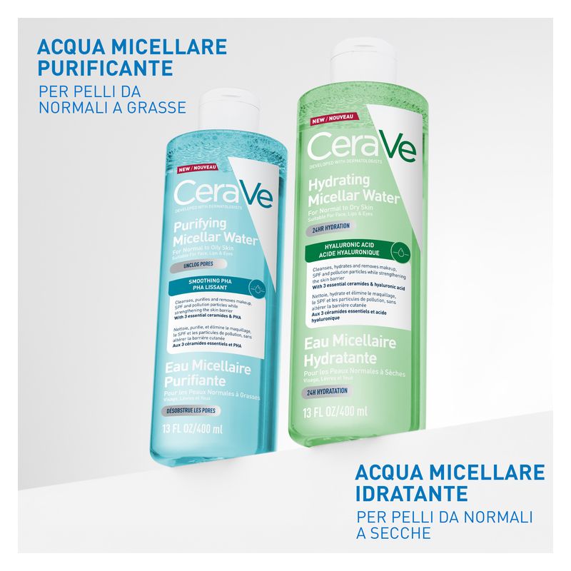 CERAVE - ACQUA MICELLARE PURIFICANTE PER PELLI DA NORMALI A GRASSE