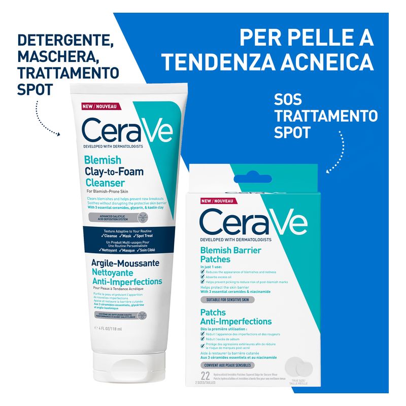 CERAVE - BLEMISH CLAY-TO-FOAM CLEANSER