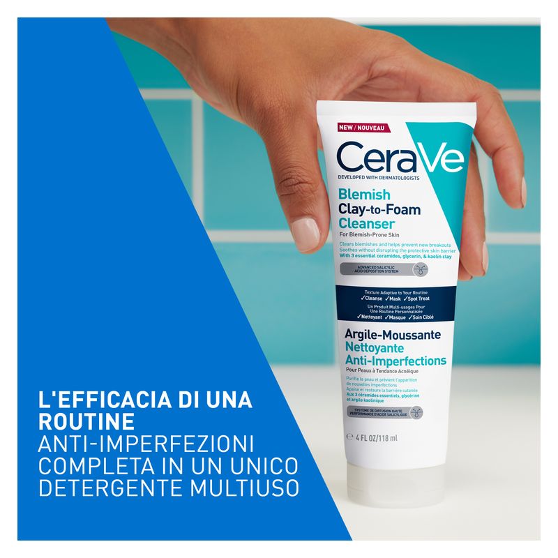 CERAVE - BLEMISH CLAY-TO-FOAM CLEANSER