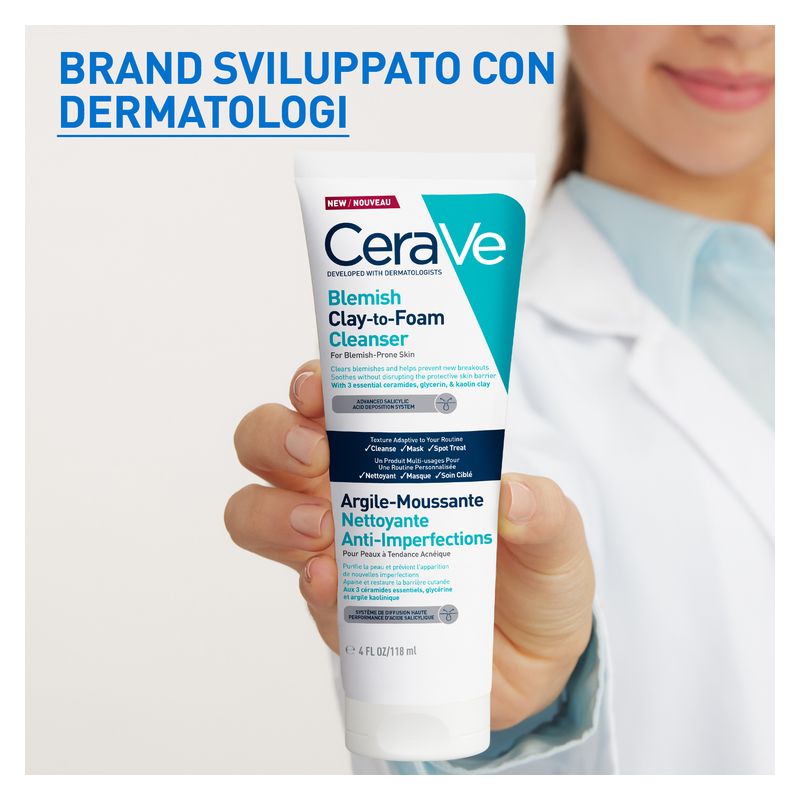 CERAVE - BLEMISH CLAY-TO-FOAM CLEANSER