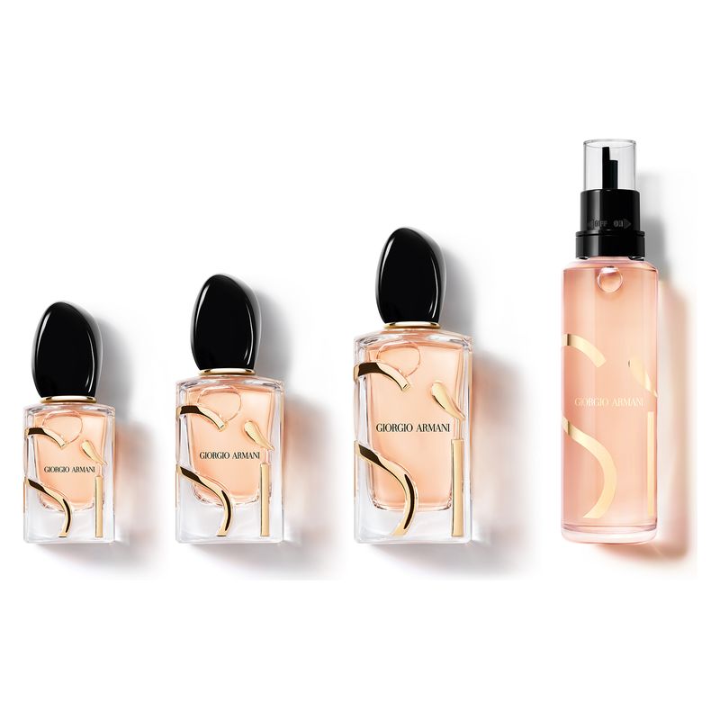 Armani Sì, Eau de Parfum Donna, 100 ml Spray, Profumo Chypre Fruttato, Fragranza femminile elegante e sensuale con note di Ribes Nero e Vaniglia