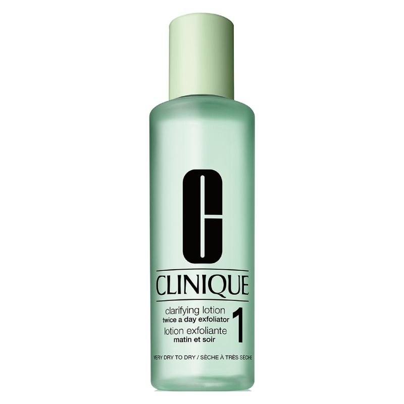 Clinique Clinique Clarifying Lotion Twice a Day Exfoliator 1 400 ml Lozione Esfoliante per il Viso Flacone Pelle secca e molto secca