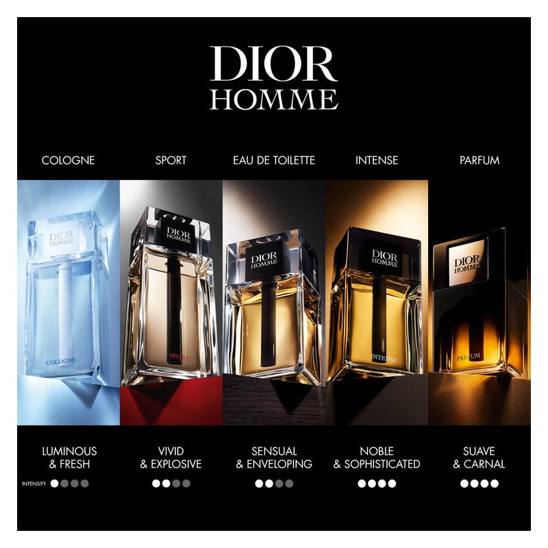 DIOR Homme Cologne, Eau de Toilette Uomo, 125 ml Spray, Profumo maschile fresco ed elegante, Fragranza agrumata e muschiata per uomo