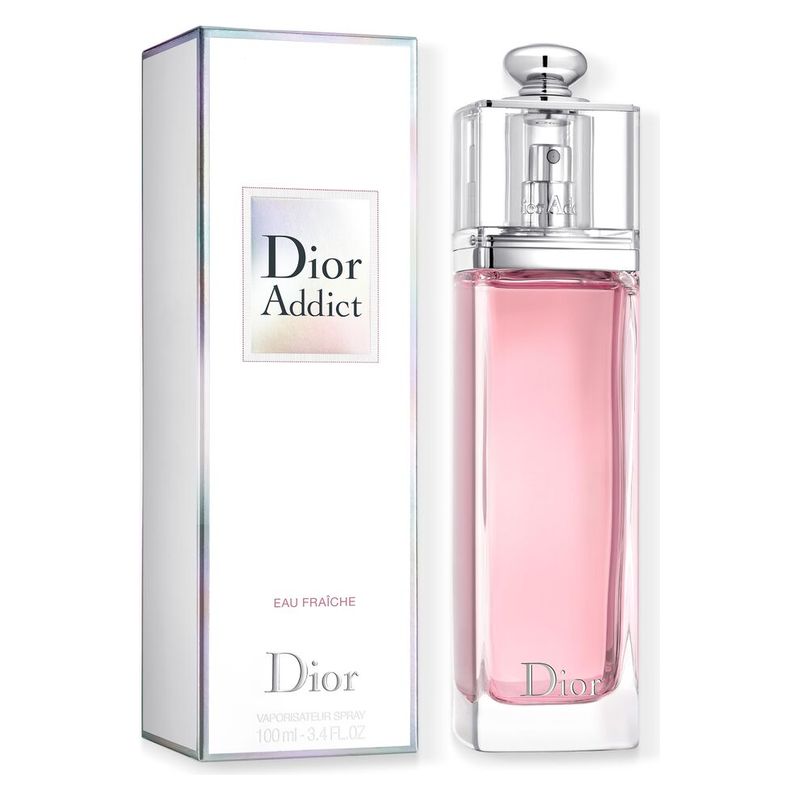 DIOR Dior Addict Eau Fraîche, Eau de Toilette Donna, 100 ml Spray, Profumo Floreale Fresco con Note Agrumate e Muschiate DIOR Dior Addict Eau Fraîche, Eau de Toilette Donna, 100 ml Spray, Profumo Floreale Fresco con Note Agrumate e Muschiate