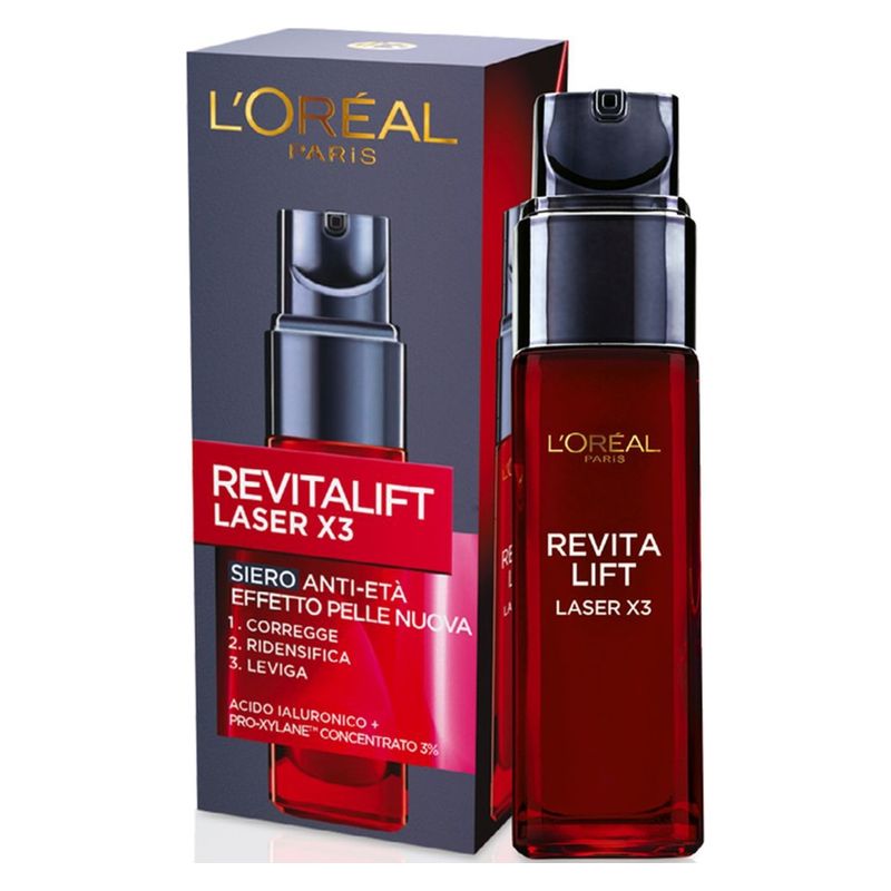 L'Oréal Revitalift Laser X3 Siero Anti-Età Effetto Pelle Nuova