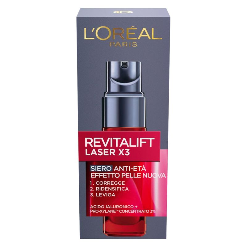 L'Oréal Revitalift Laser X3 Siero Anti-Età Effetto Pelle Nuova