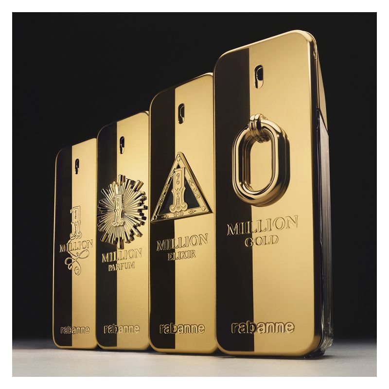 Rabanne 1 Million, Eau de Toilette Uomo, 100 ml Spray, Profumo maschile legnoso e speziato, Fragranza iconica per l'uomo audace e di successo Rabanne 1 Million, Eau de Toilette Uomo, 100 ml Spray, Profumo maschile legnoso e speziato, Fragranza iconica per l'uomo audace e di successo