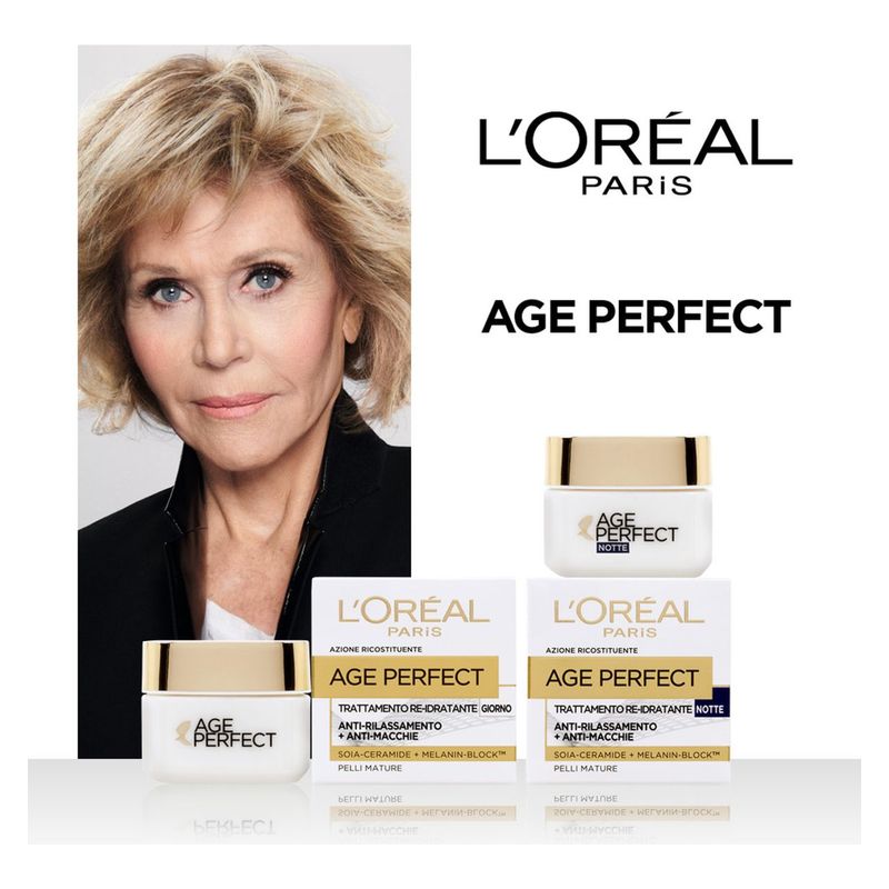 L'Oréal Age Perfect Trattamento Re-Idratante Notte Anti-Rilassamento + Anti-Macchie