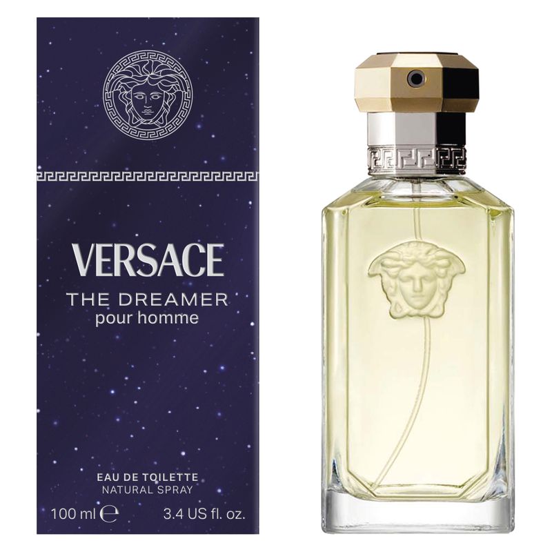Versace The Dreamer, Eau de Toilette Uomo, 100 ml Spray, Profumo Maschile Aromatico Fougère, Fragranza classica e senza tempo, Idea Regalo