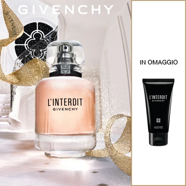 In regalo la lozione corpo L'Interdit