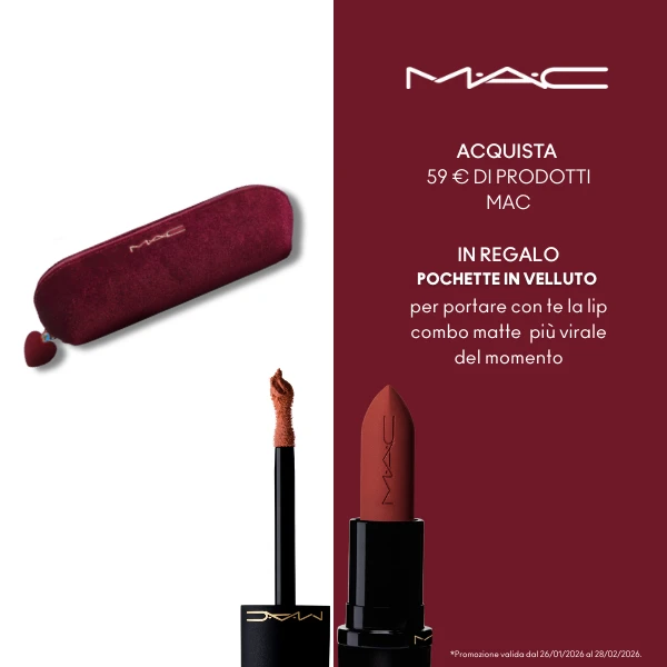 In regalo la pochette in velluto